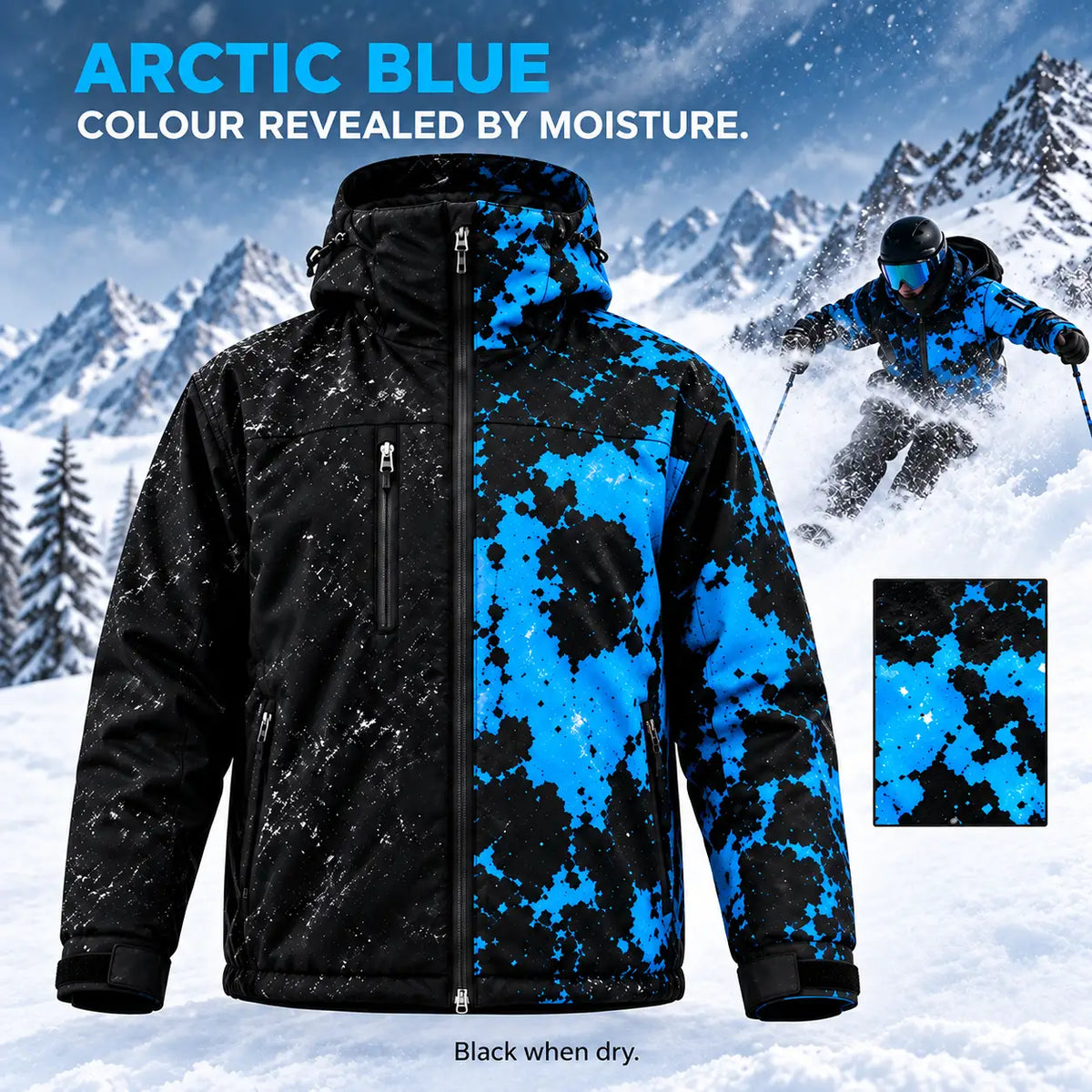 Color-Changing Hooded Outdoor Jacket