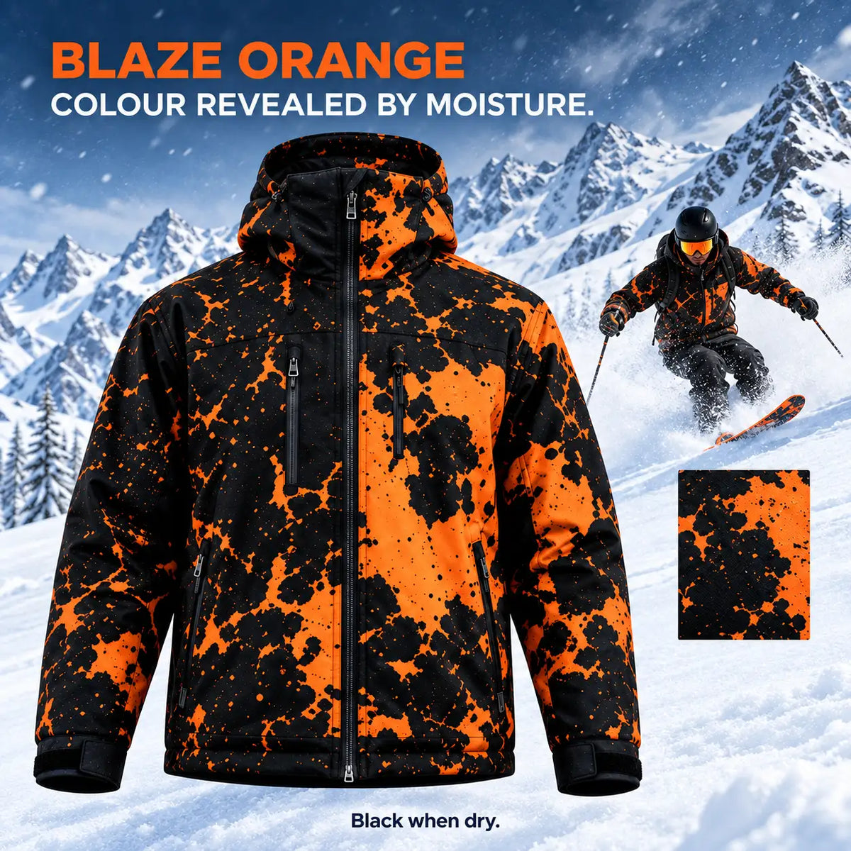 Color-Changing Hooded Outdoor Jacket