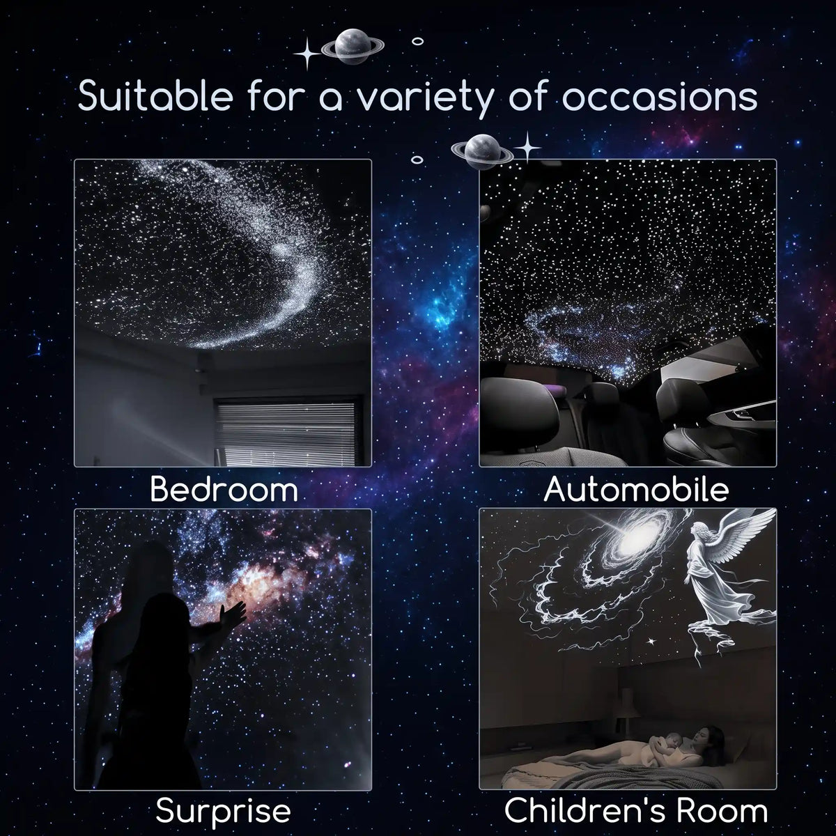 Starry Night Galaxy Projector Lamp