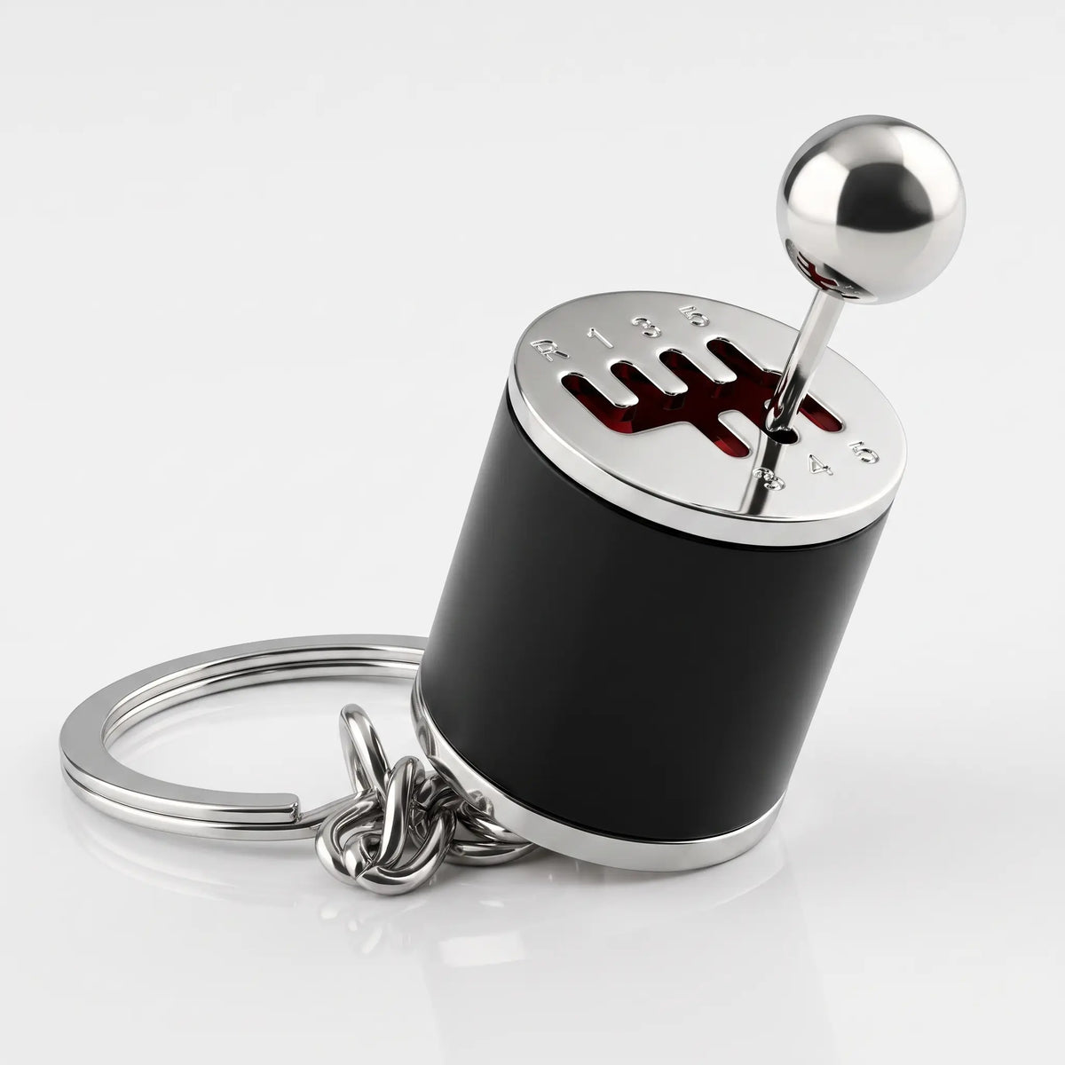 Metal 6-Speed Gearshift Keychain