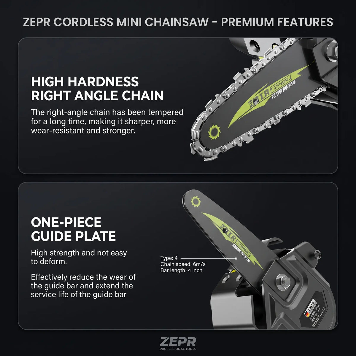 4-Inch Mini Electric Chain Saw