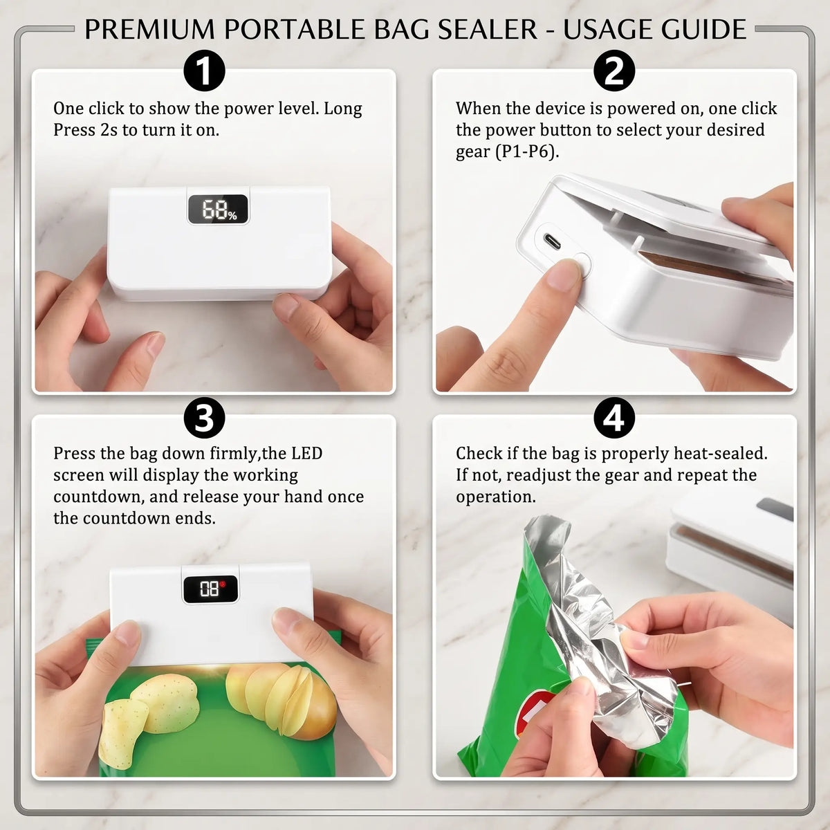 Mini Bag Sealer Heat Seal