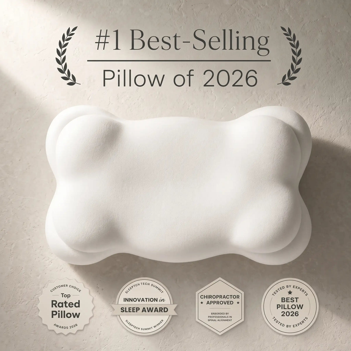Cloud-Shaped Memory Foam Pillow