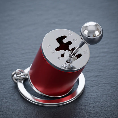 Metal 6-Speed Gearshift Keychain