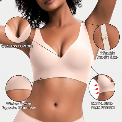 Seamless Wire-Free Push Up Bra