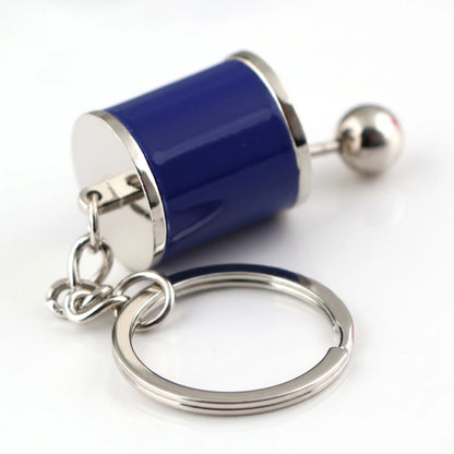 Metal 6-Speed Gearshift Keychain