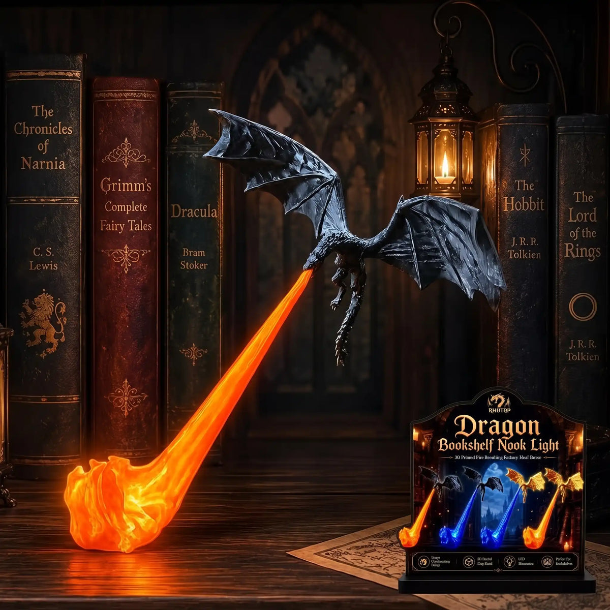 3D Printed Dragon Decor Light