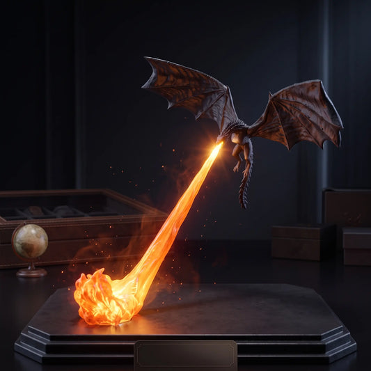 3D Printed Dragon Decor Light