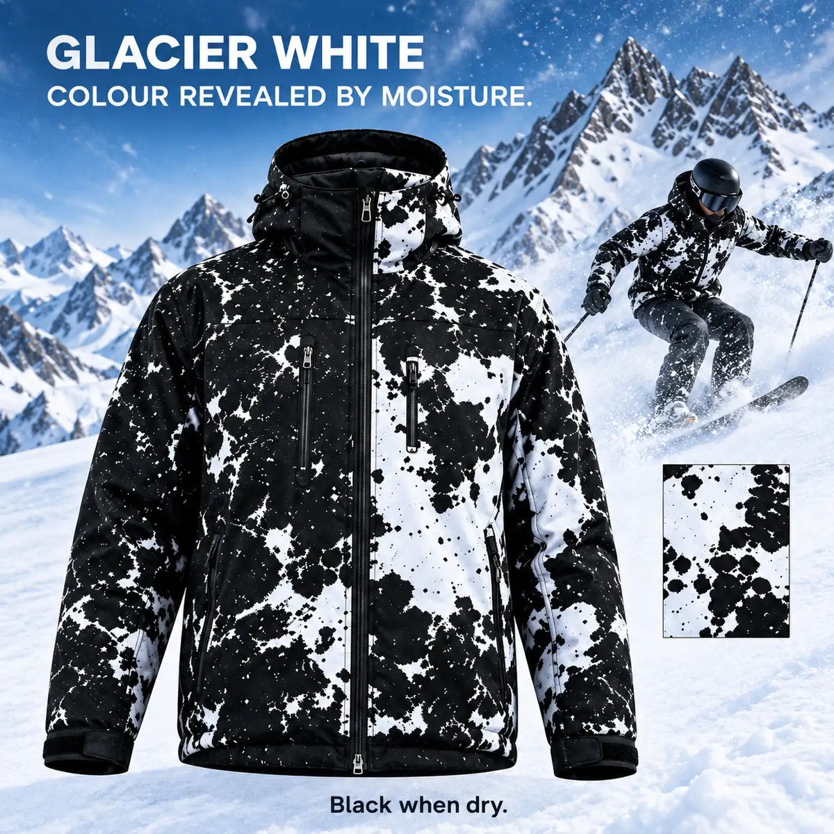 Color-Changing Hooded Outdoor Jacket