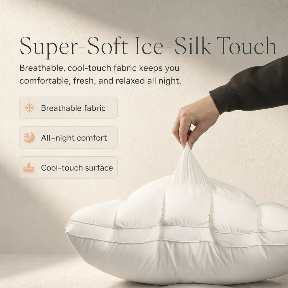 Cool-Touch Synthetic Fiber Pillow